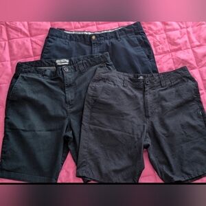 Set of Three Men's Shorts in Dark Tones